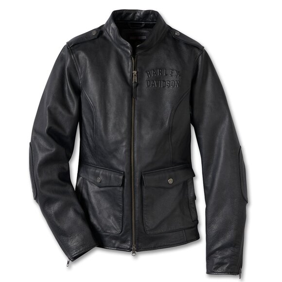 Harley-Davidson® Women's H-D Flex Layering Leather Jacket Outer Layer, Size XL - Picture 2 of 16